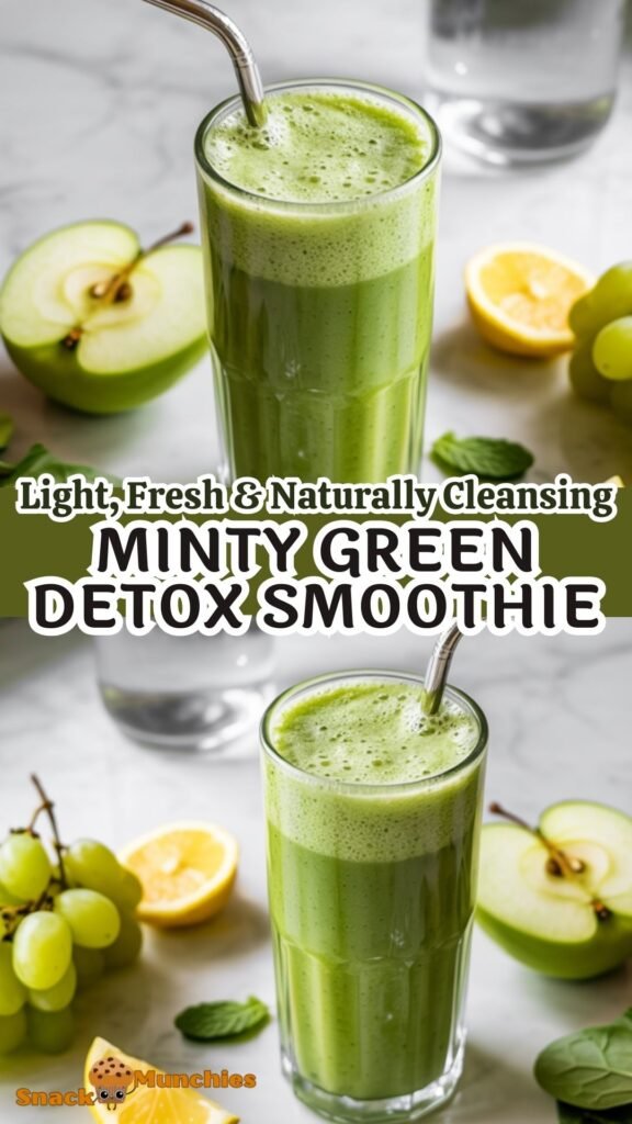 Minty Green Detox Smoothie – Light, Fresh & Naturally Cleansing