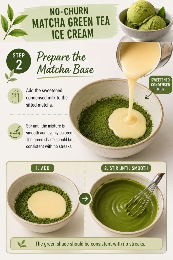 Prepare the Matcha Base – Matcha Green Tea Ice Cream