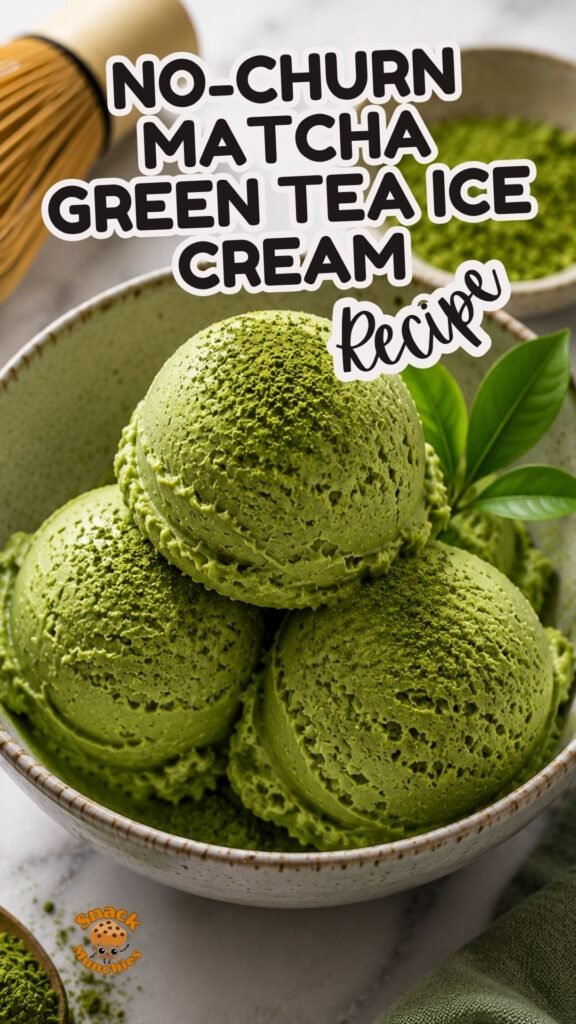 Creamy No-Churn Matcha Green Tea Ice Cream for the Ultimate Summer Dessert