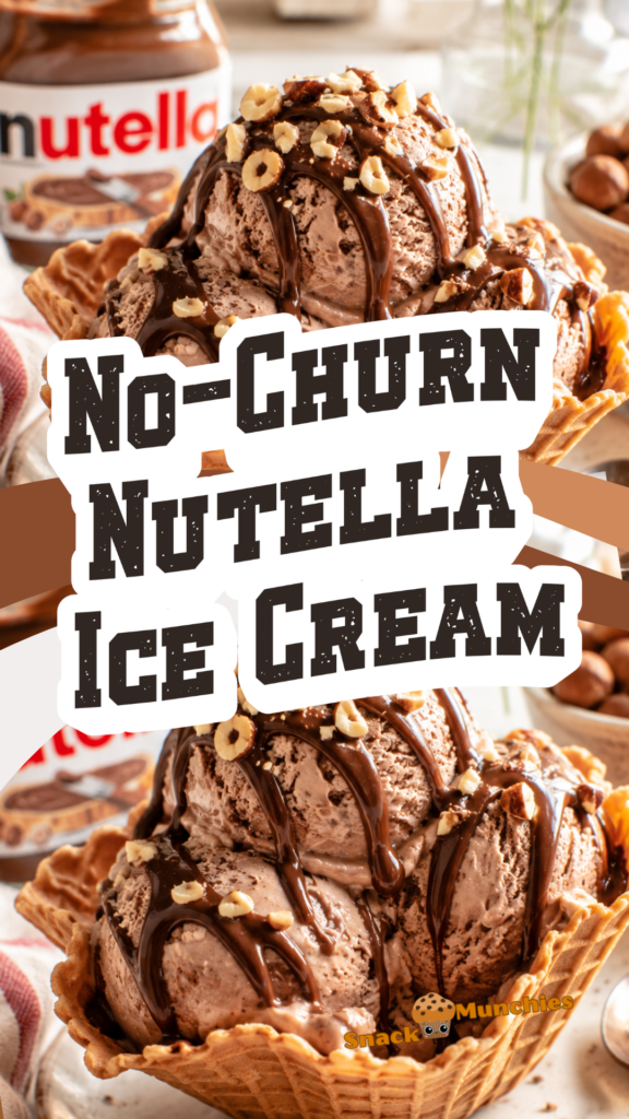 Creamy No-Churn Nutella Ice Cream Everyone Will Ask For Again