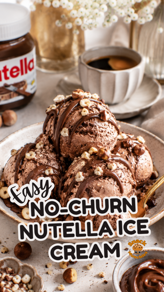 Easy No-Churn Nutella Ice Cream Recipe for Chocolate Lovers
