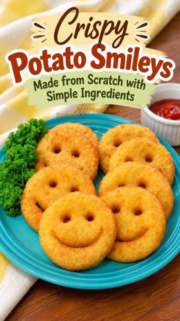 Crispy Potato Smileys Made from Scratch with Simple Ingredients