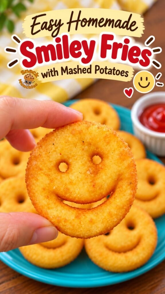 Easy Homemade Smiley Fries with Mashed Potatoes