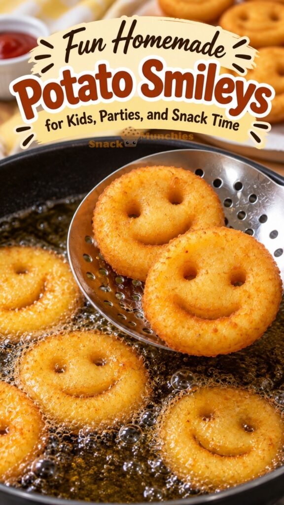 Fun Homemade Potato Smileys for Kids, Parties, and Snack Time