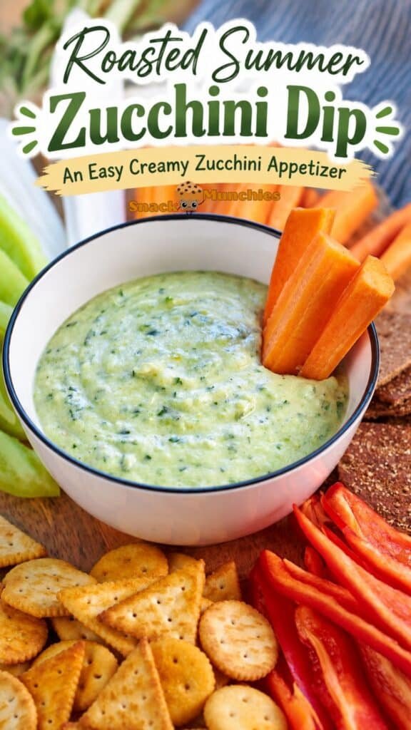 Roasted Summer Zucchini Dip, An Easy Creamy Zucchini Appetizer