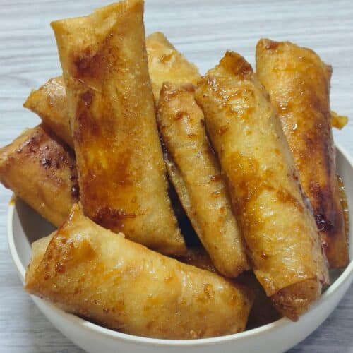 Cheese Turon, Crispy Banana Lumpia with Melty Cheese