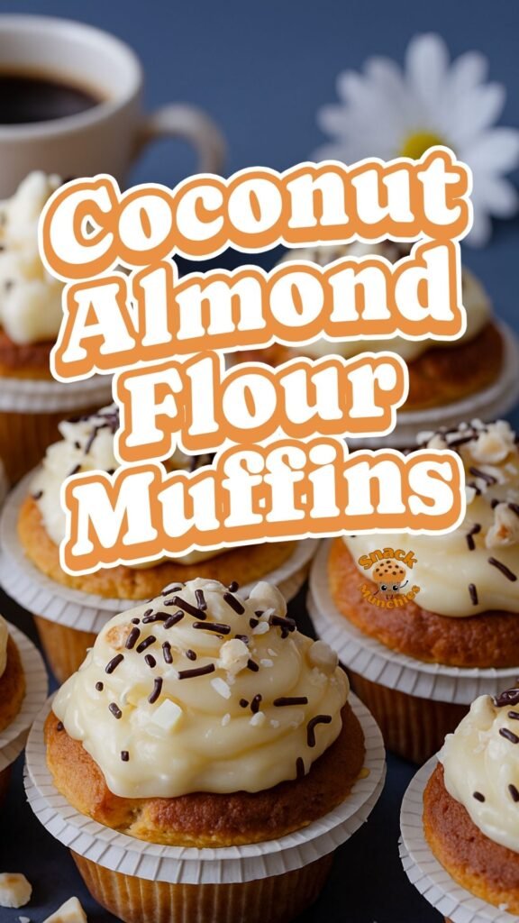 Gluten Free Coconut  Almond Flour Muffins, Creamy Coconut Filling