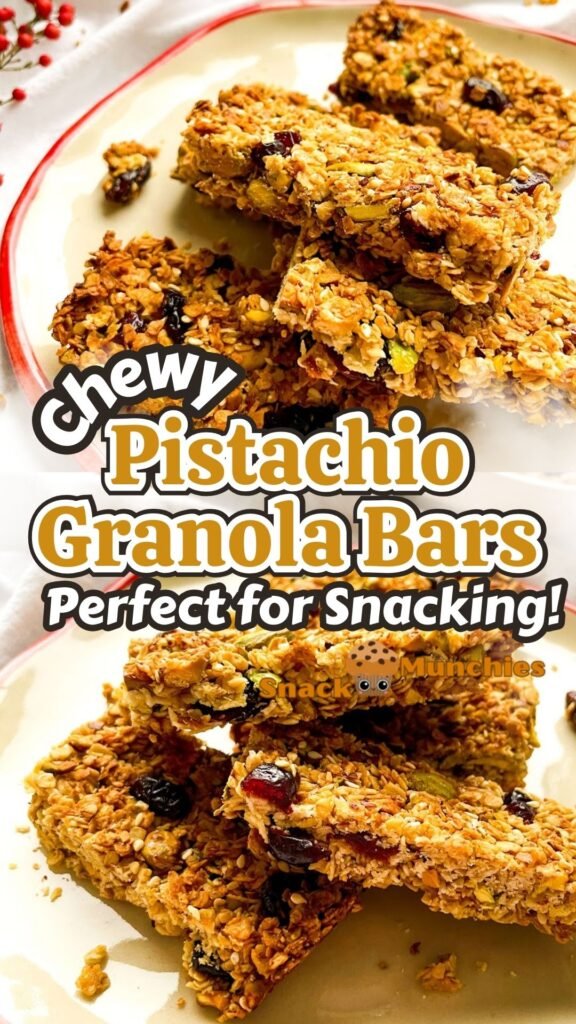 Chewy Pistachio Granola Bars – Perfect for Snacking!