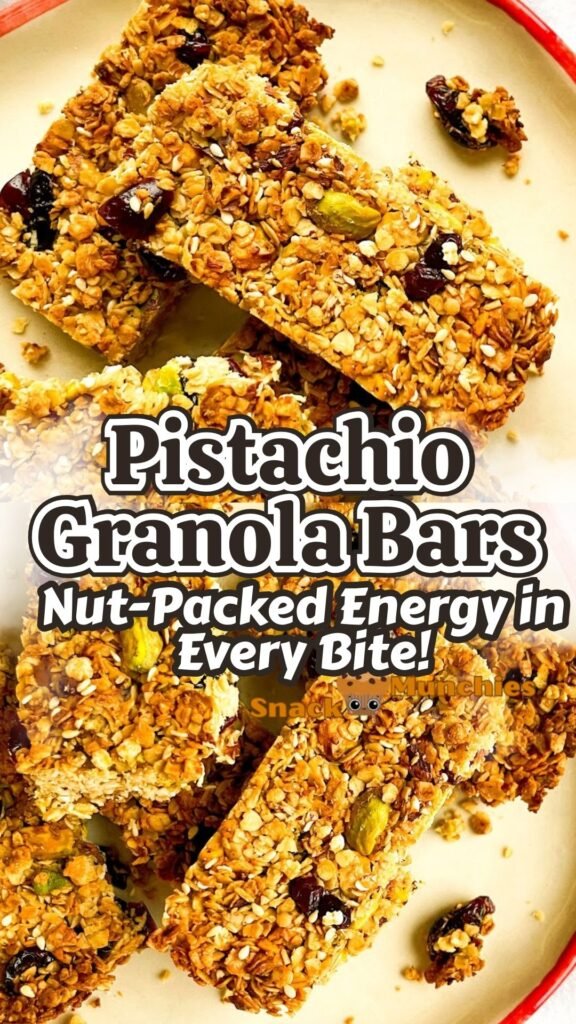 Pistachio Granola Bars – Nut-Packed Energy in Every Bite!