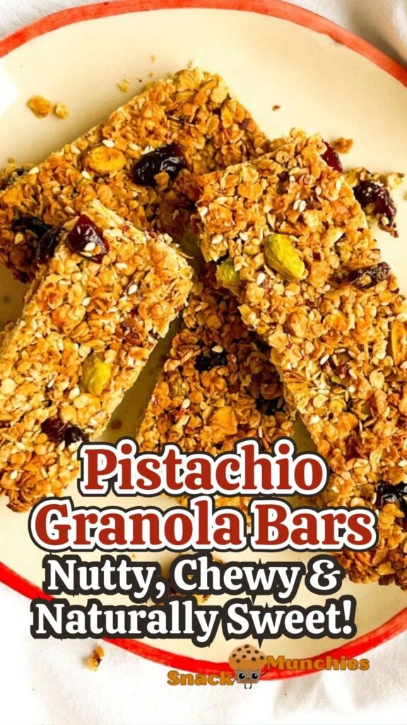 Pistachio Granola Bars – Nutty, Chewy & Naturally Sweet!