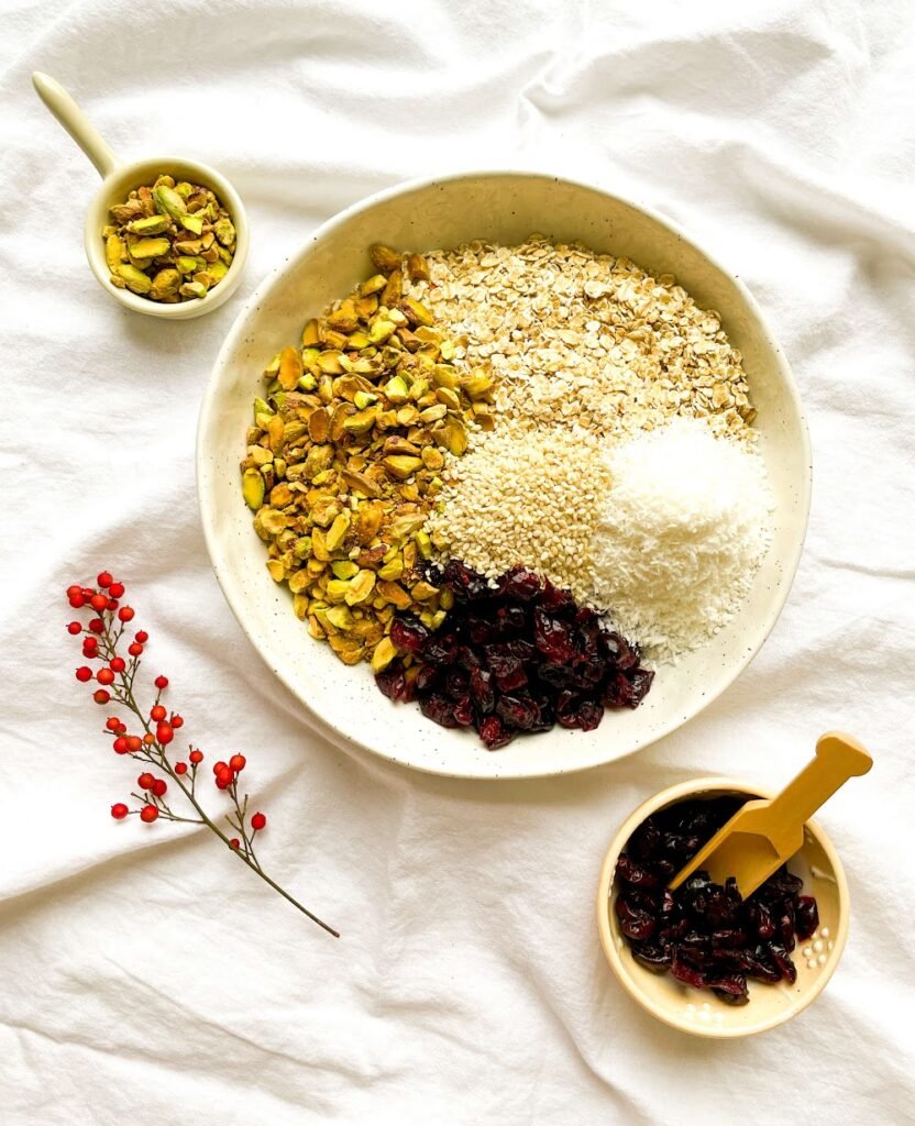 Ingredients - Chewy Pistachio Granola Bars – Perfect for Snacking!