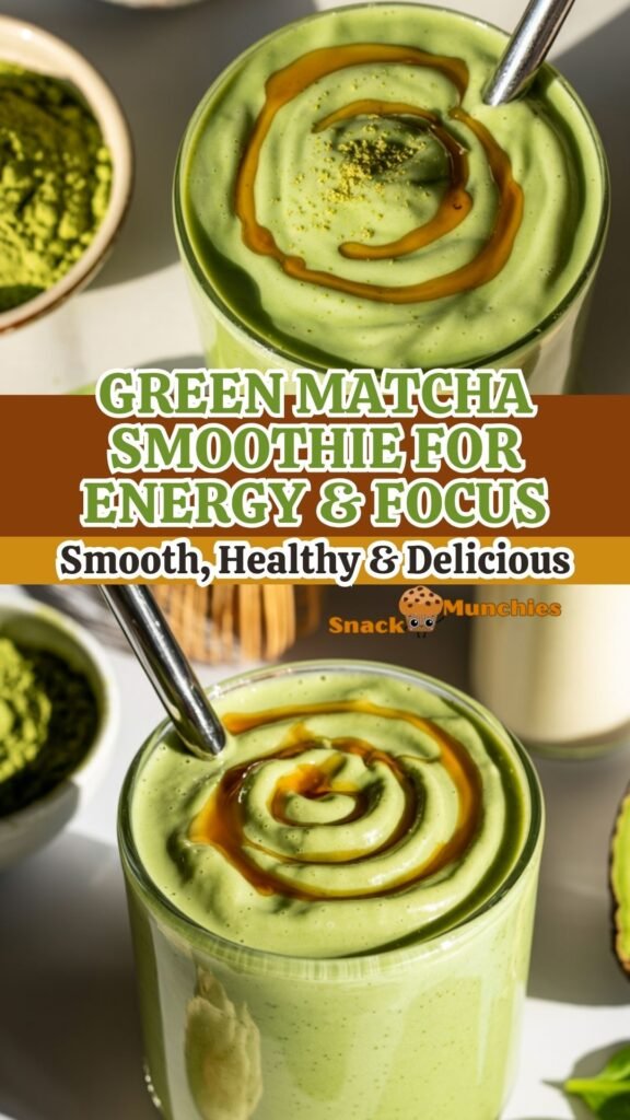 Matcha Power Smoothie – Calm Focus in a Creamy Green Glass