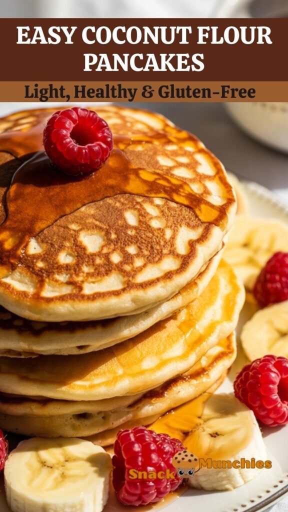 Easy Coconut Flour Pancakes – Light, Healthy & Gluten-Free