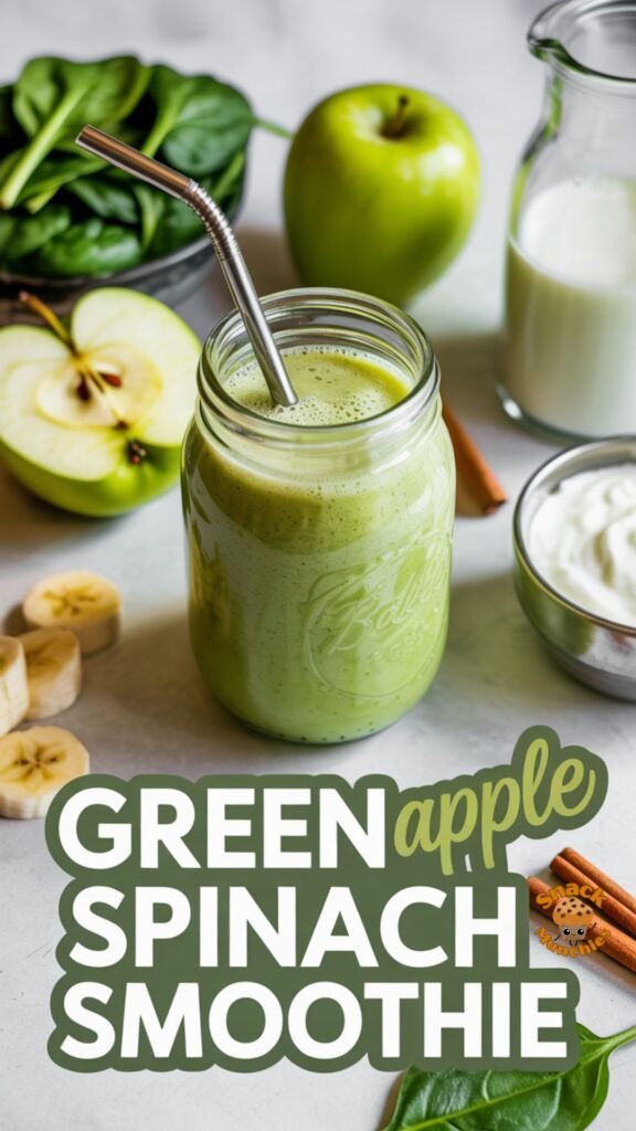Green Apple Spinach Smoothie, Fresh Flavor and Smooth Energy