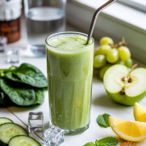 Minty Green Detox Smoothie – Light, Fresh & Naturally Cleansing