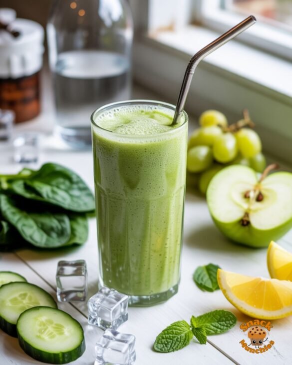 Minty Green Detox Smoothie – Light, Fresh & Naturally Cleansing