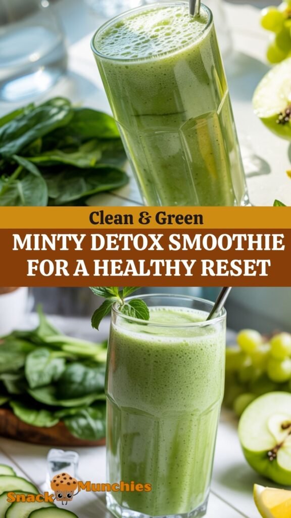 Minty Green Detox Smoothie – Light, Fresh & Naturally Cleansing