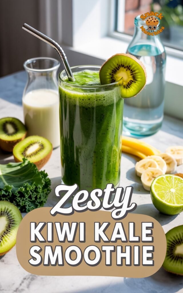 Zesty Kiwi Kale Smoothie, Clean Flavor and Natural Energy