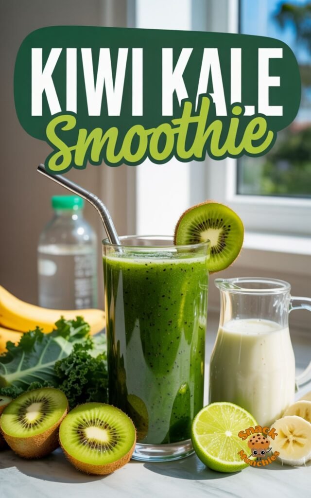 Zesty Kiwi Kale Smoothie, Light, Vibrant and Vitamin Packed