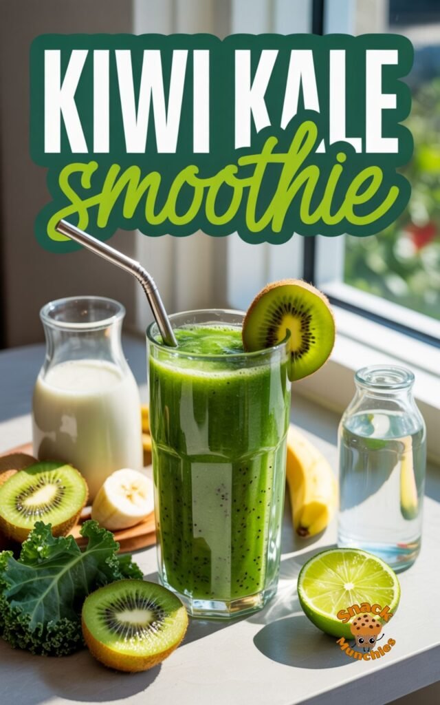 Zesty Kiwi Kale Smoothie, Simple Greens with a Bright Twist
