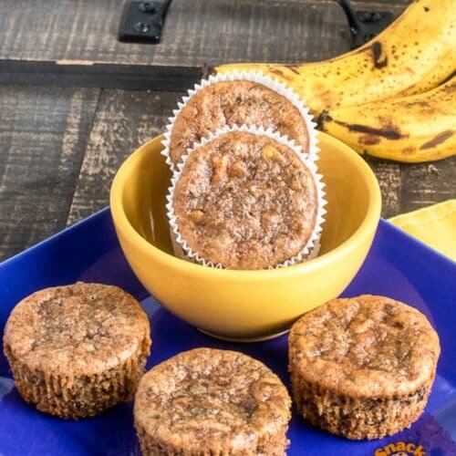 Banana Chocolate Chunk Muffins, Soft, Sweet and Bakery Style