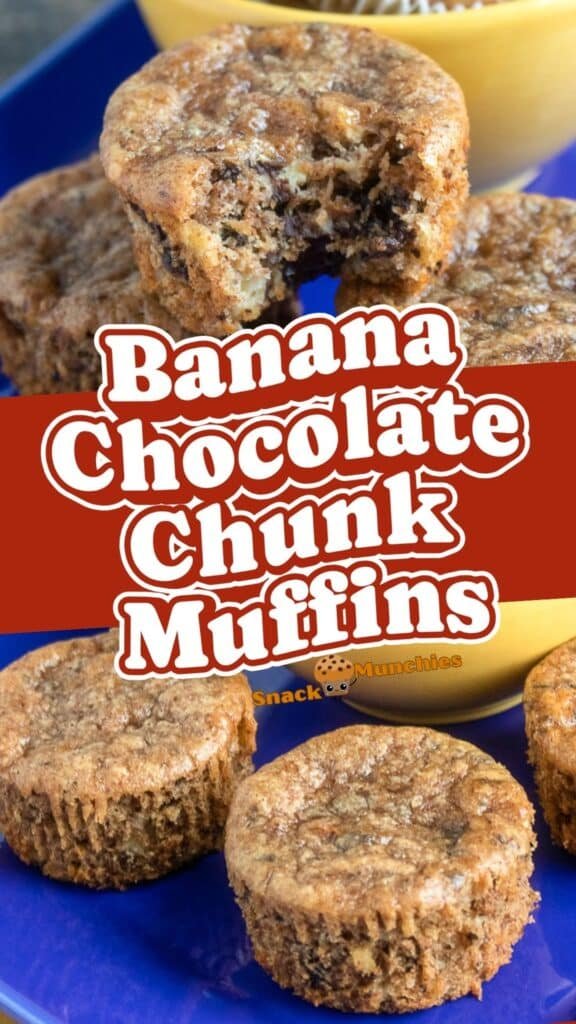 Banana Chocolate Chunk Muffins, Sweet Comfort in Every Bite