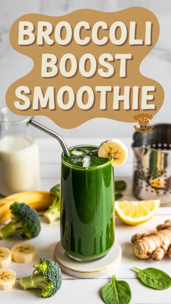 Broccoli Boost Smoothie, Creamy Greens Made Delicious