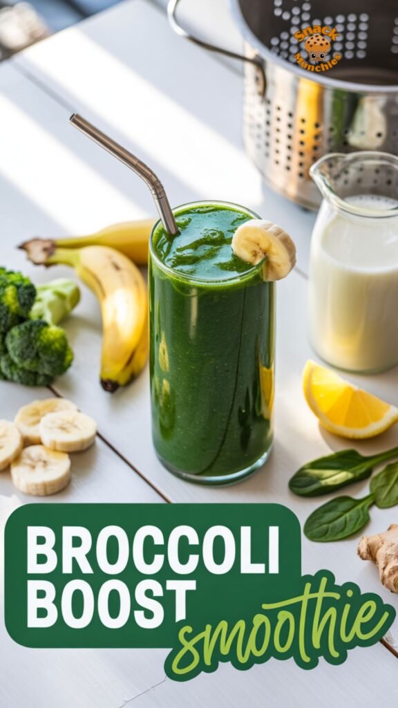 🥦 Broccoli Boost Smoothie, Creamy, Sweet and Sneaky Healthy