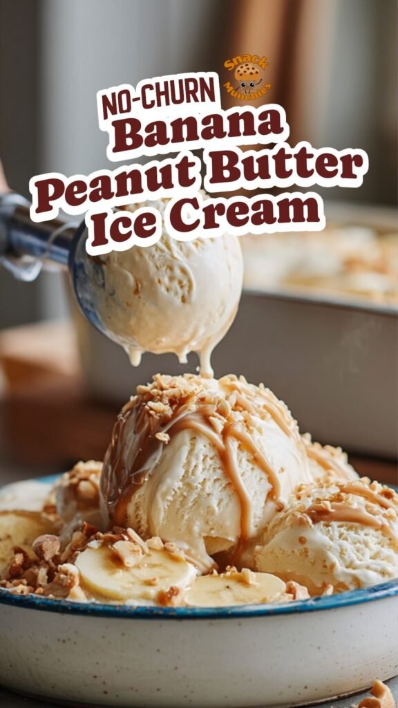 Banana Peanut Butter Ice Cream – Easy No-Churn Dessert
