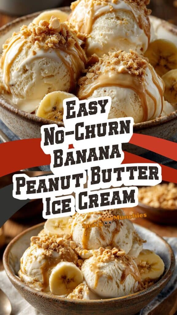 Creamy Banana Peanut Butter Ice Cream – Easy & Delicious