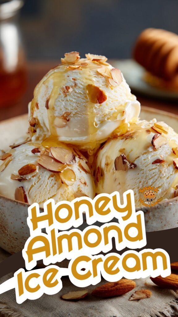 Creamy Honey Almond Ice Cream – No Machine Needed!