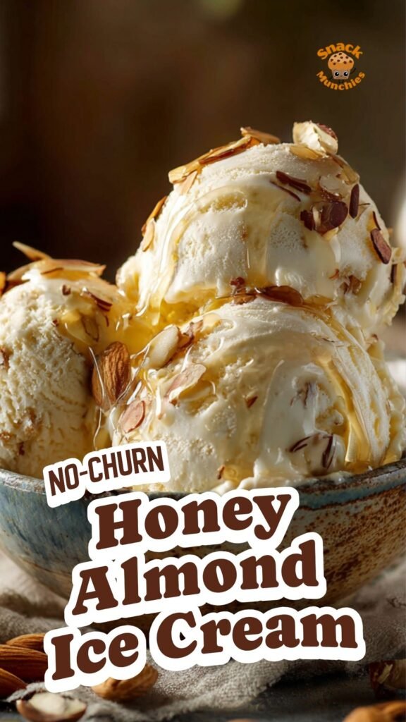 Honey Almond Ice Cream – Easy No-Churn Dessert