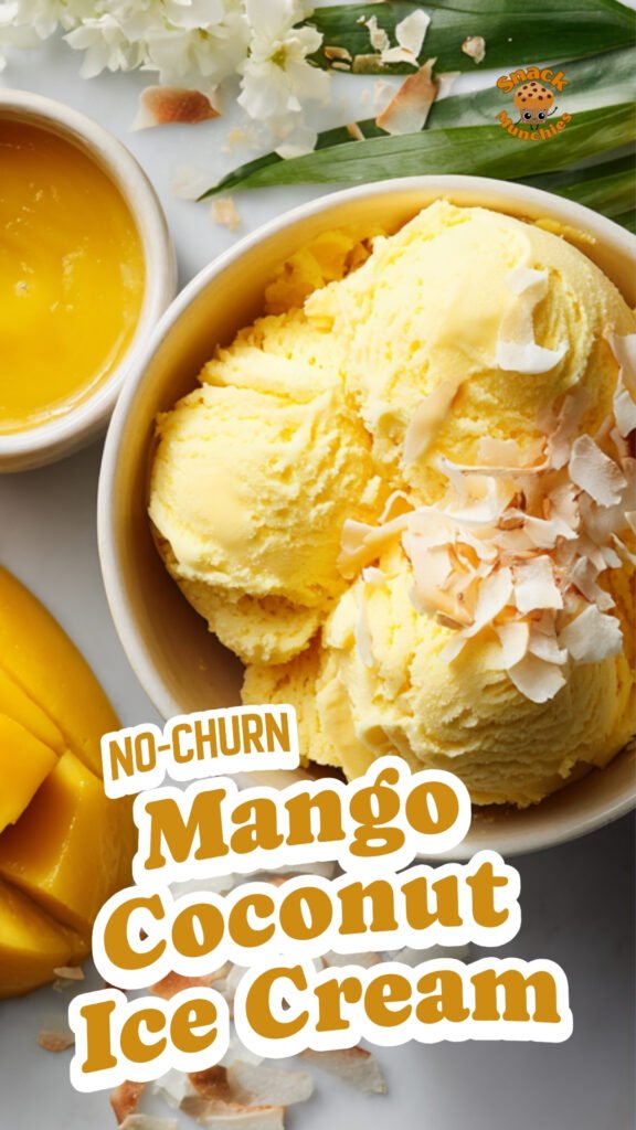 Mango Coconut Ice Cream – Easy No-Churn Summer Dessert