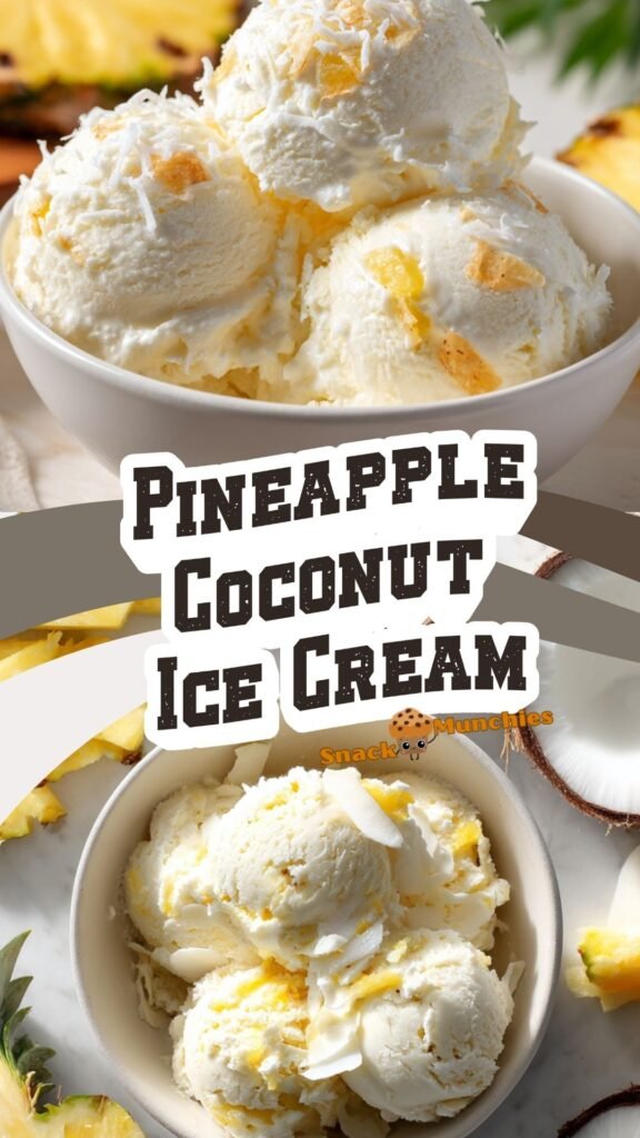 Tropical Pineapple Coconut Ice Cream – Simple & Irresistible