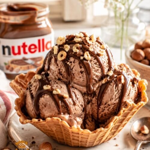 No-Churn Nutella Ice Cream