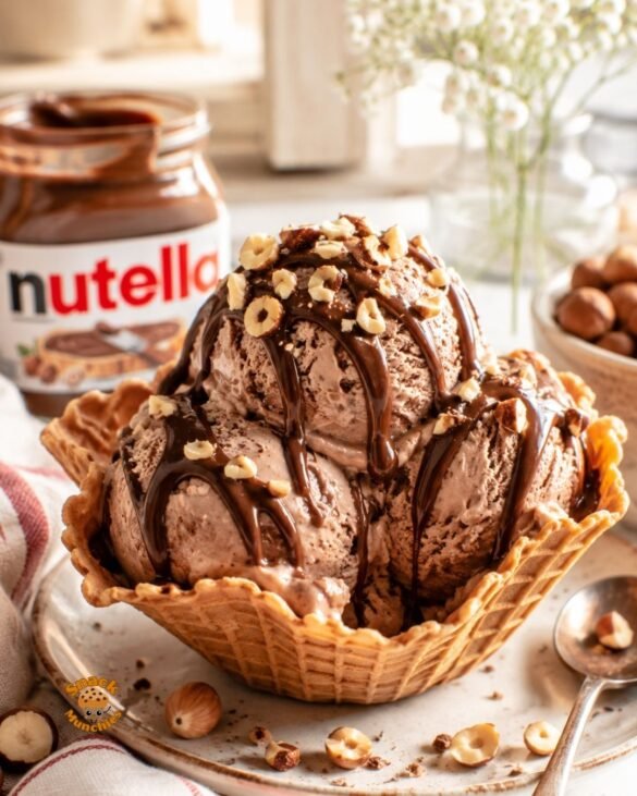 No-Churn Nutella Ice Cream